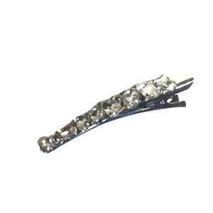 Alligator Clip Hair Barrette Large Rhinestone Bling Dancing Attention Statement